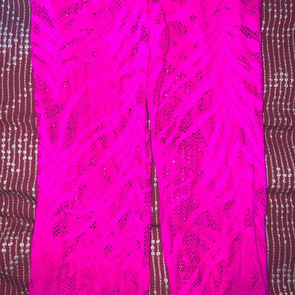 Beach Bunny Pink Lace Crop Top & Flare Pants - Picture 6 of 14